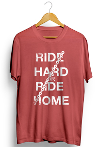 ride hard or ride home t-shirt